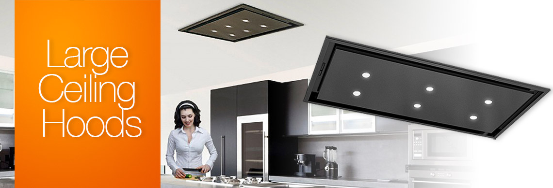 Large ceiling extractor hood ducting